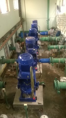 Raw water pumping station